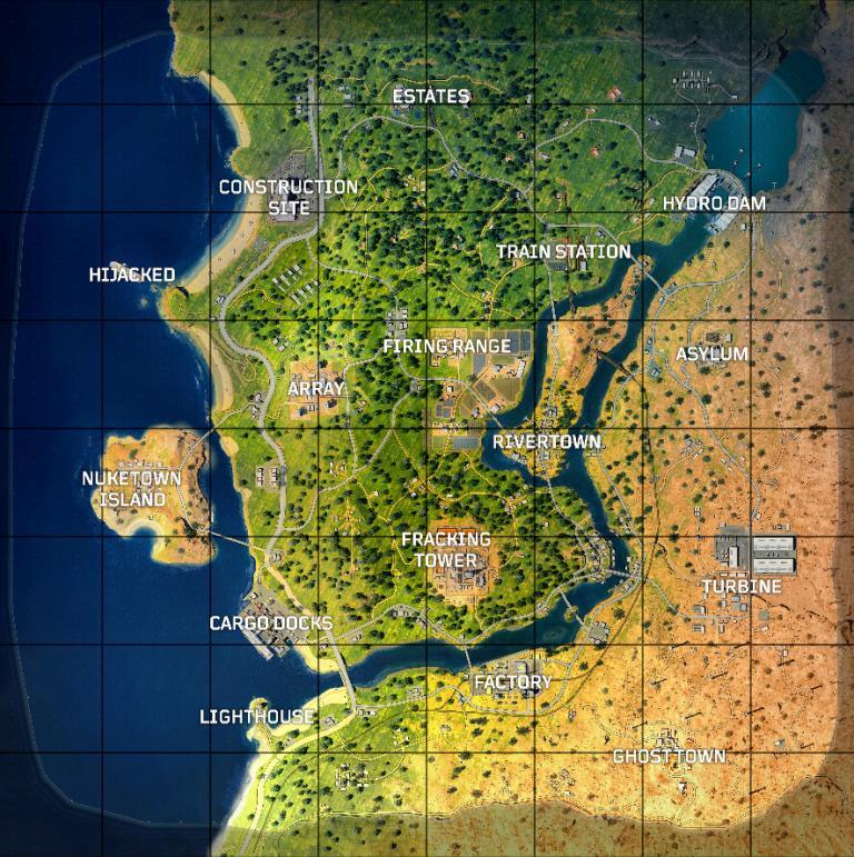 Blackout Battle Royale, Black Ops 4 Call of Duty Maps
