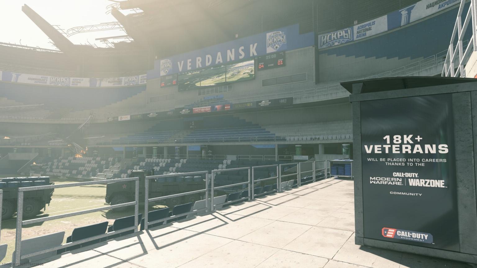 Verdansk Stadium Gunfight Modern Warfare Call Of Duty Maps